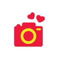 valentine camera. Vector illustration decorative design