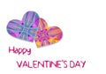 Valentine card graphic art design