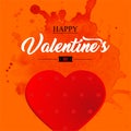 Valentine card with hearts - vector