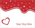 Valentine Card - Red And White