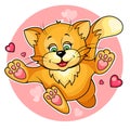 Valentine cat