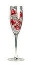 Valentine champagne glass