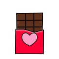 valentine chocolate generic outline color icon 3