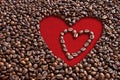 Valentine coffee beans
