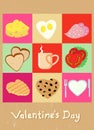 Valentine concept food design