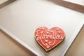 Valentine Cookie on Tray