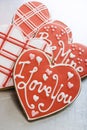 Valentine Cookies on Tray