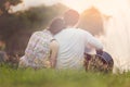 Valentine Couple at lake Royalty Free Stock Photo