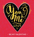 Valentine creeting love card