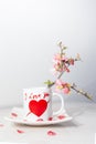 Valentine cup Royalty Free Stock Photo