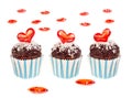 Valentine cupcakes