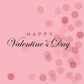 Valentine day card with hearts and ballerina Royalty Free Stock Photo