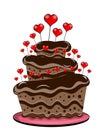 Valentine Day Chocolate Cake