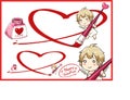 Valentine Day and cupid draw big heart with red ink .