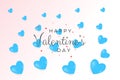 Valentine day greeting concept. Composition for Valentine\'s Day February 14th. realistic heart