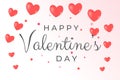 Valentine day greeting concept. Composition for Valentine\'s Day February 14th. realistic heart