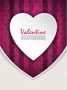 Valentine day greeting with pink background Royalty Free Stock Photo