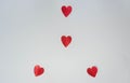 Valentine Day Heart on White Background
