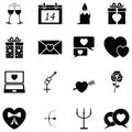 Valentine day icon set Royalty Free Stock Photo