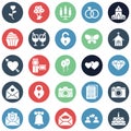 Valentine Day Isolated Vector icons set every single icon can be easily modified or edited