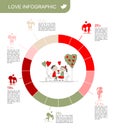 Valentine day. Love infographic for your design