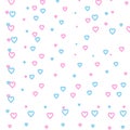 Valentine day love wish, abstract background with pastel colours hearts pattern, graphic design illustration wallpaper Royalty Free Stock Photo