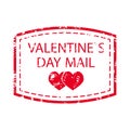 Valentine day mail seal for letter