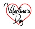 Valentine day message Royalty Free Stock Photo