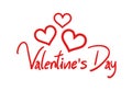 Valentine day message Royalty Free Stock Photo