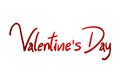 Valentine day message Royalty Free Stock Photo