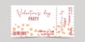 valentine s day party ticket