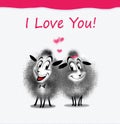 Valentine day e-card Royalty Free Stock Photo