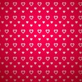 Valentine day pattern with shadow. Vector illustration Royalty Free Stock Photo