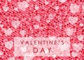 Valentine Day polygonal pixelated abstract background