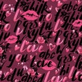 Valentine day seamless pattern. Love background.