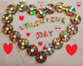 Valentine day special heart shape colourful design