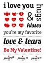 Valentine Day Typography