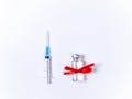 Valentine day and Vaccination concept Royalty Free Stock Photo