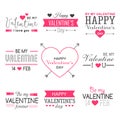 Valentine design elements