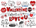 Valentine doodles