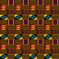 Kente Cloth Seamless Pattern Royalty Free Stock Photo