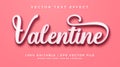 Valentine editable text effect