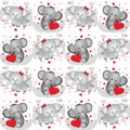 Elephant lovers seamless pattern