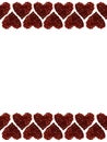 Valentine frame Royalty Free Stock Photo