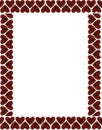 Valentine frame Royalty Free Stock Photo