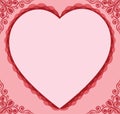 Valentine frame Royalty Free Stock Photo