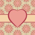 Valentine frame Royalty Free Stock Photo