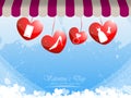 Valentine gift for women background