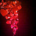 Valentine glowing background. EPS 10