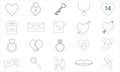 Valentine Glyph Icon Pack For Designers And Developers. Icons Of Gift, Heart, Love, Romantic, Valentine, Ball, Heart, Love, Vector